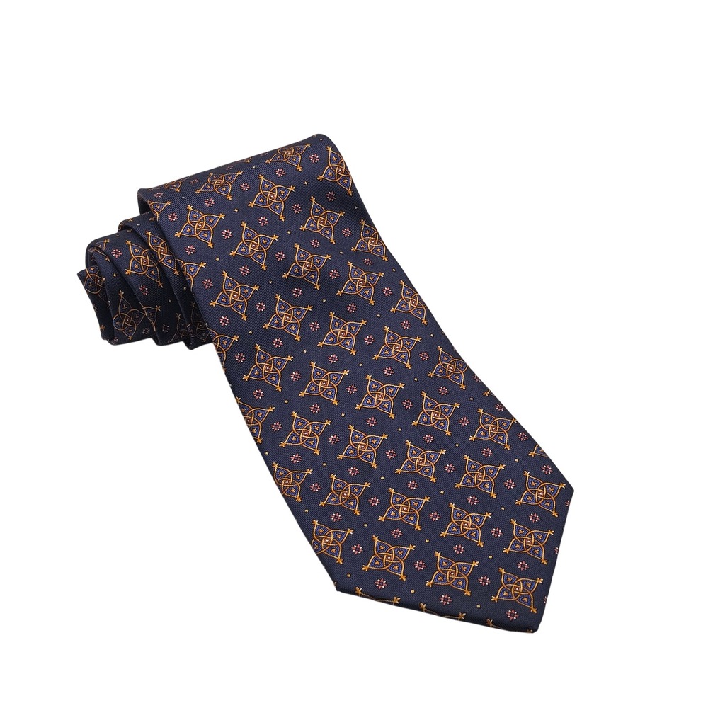 Vintage 90s Salvatore Ferragamo Edizioni Musei Vaticani Silk Tie Rare Italian